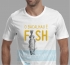 T-shirt Branca "Bacalhau é Fish"
